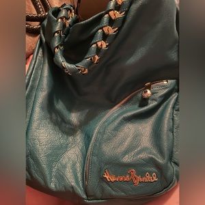 Henri Bendel Vintage teal-green shoulder bag